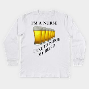 Beer Lovers Kids Long Sleeve T-Shirt